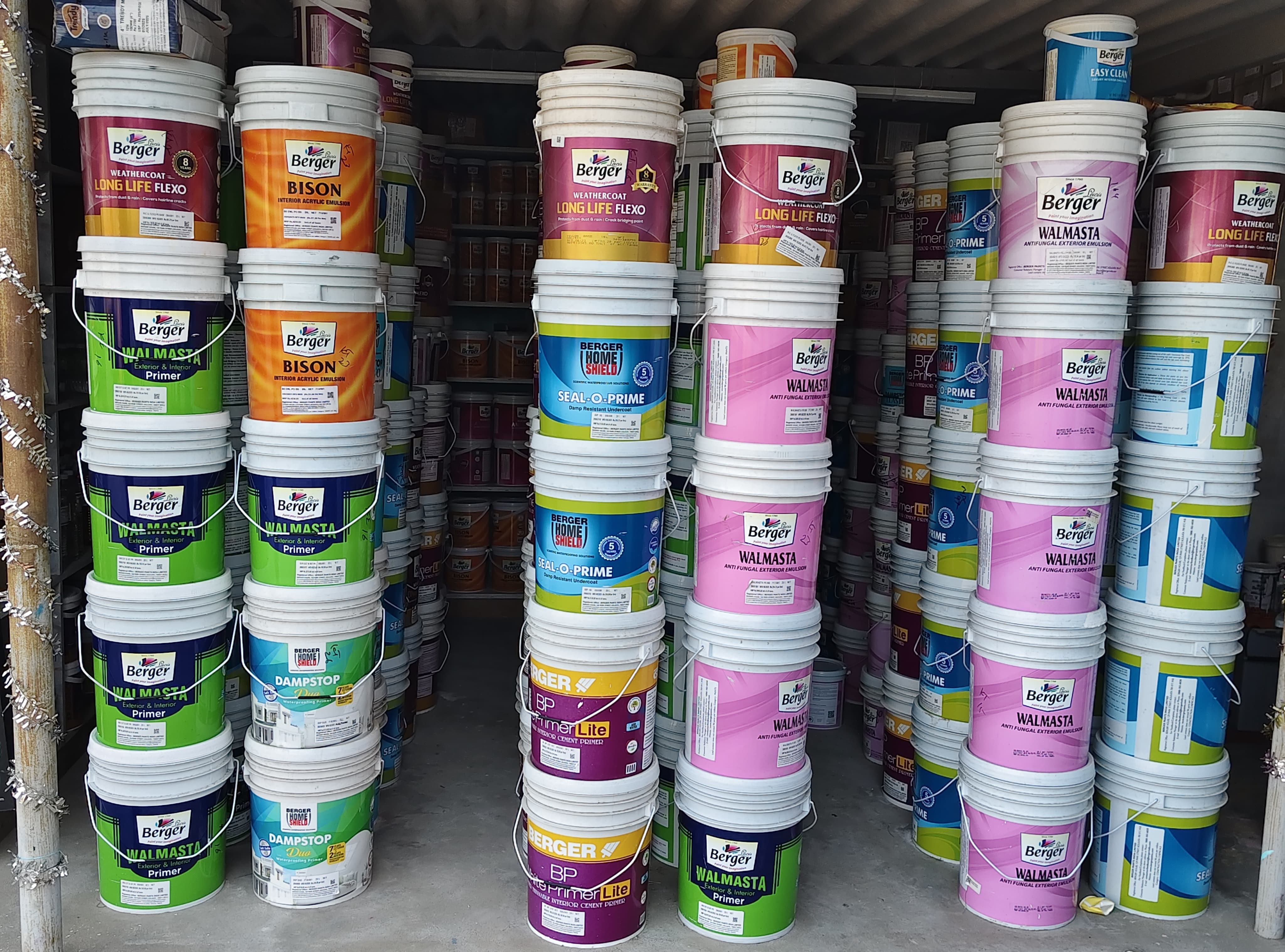 Roof water base paints